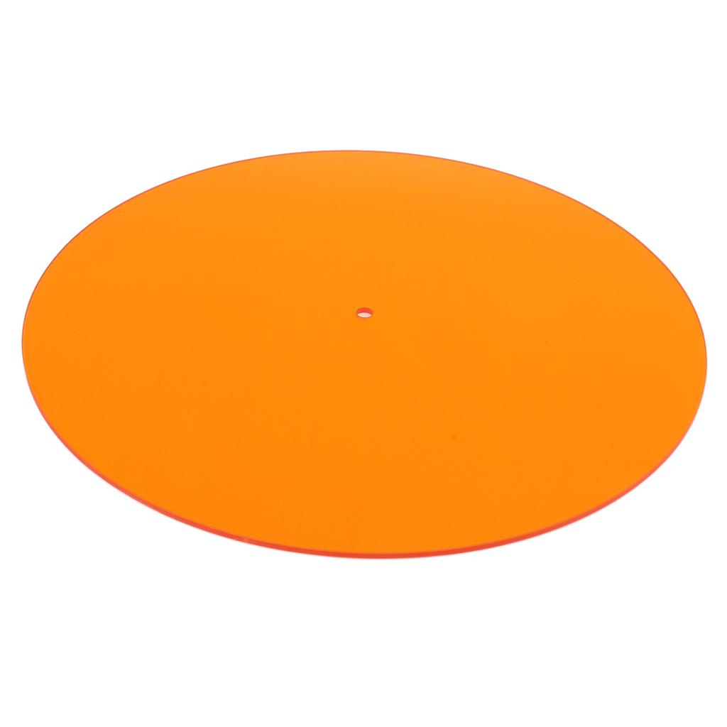 Turntable Mat Transparent Acrylic Reduce Static Dust Noise Record Platter Slipmat for 12 Inch Vintage Record Player