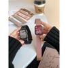 Suitable For Apple Watch Apple Watch10 Strap Se Lychee Pattern Cortex Magnetic Suction Iwatch987 Men And Women
