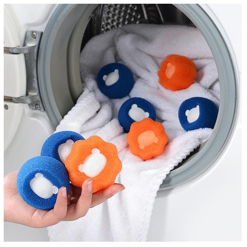 3pcs Magic Laundry Ball Washing Machine Cleaning Balls Hair Removal Catcher Fiber Collector Reusable Filtering Ball Lint Catcher