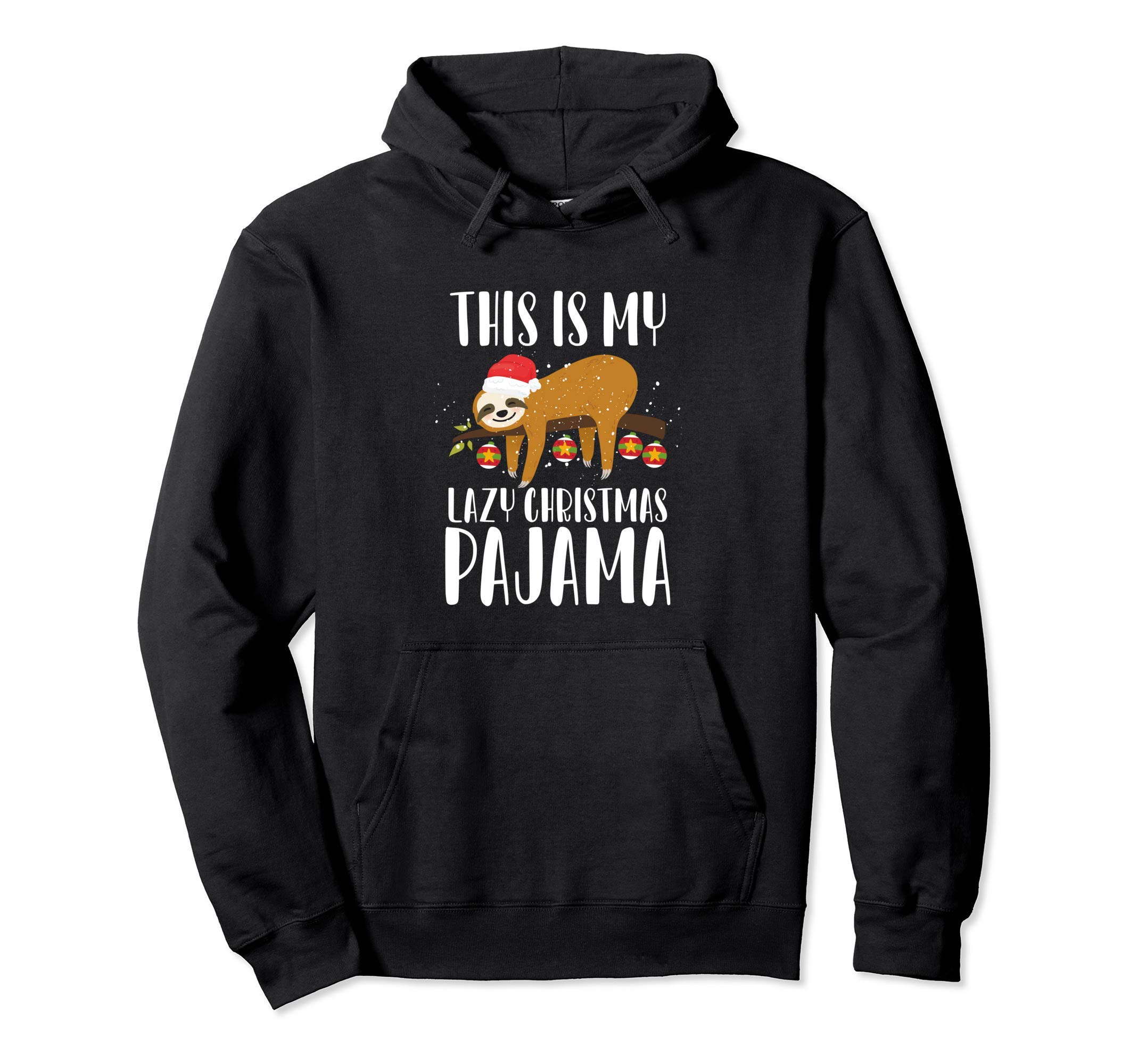 

This is my lazy Christmas pajamas Sloth is asleep hoodie - чёрный