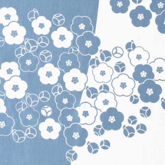 Some no Anbo Tenugui hand Pattern Tokuoka Made in 35cm x 100cm (Japanese towel) "Peach Blue" - Hand-dyed, 100% Cotton, weave, Japan,