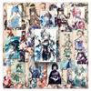 50 Ink Wash-Style Genshin Impact Character Waterproof Stickers for Computer, Water Bottle, Phone Case & Journal