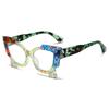 Fashion Butterfly Cat Eye Reading Glasses Photochromic Anti Blue Ray Women Computer Glasses +1.5 +2.5 Degrees