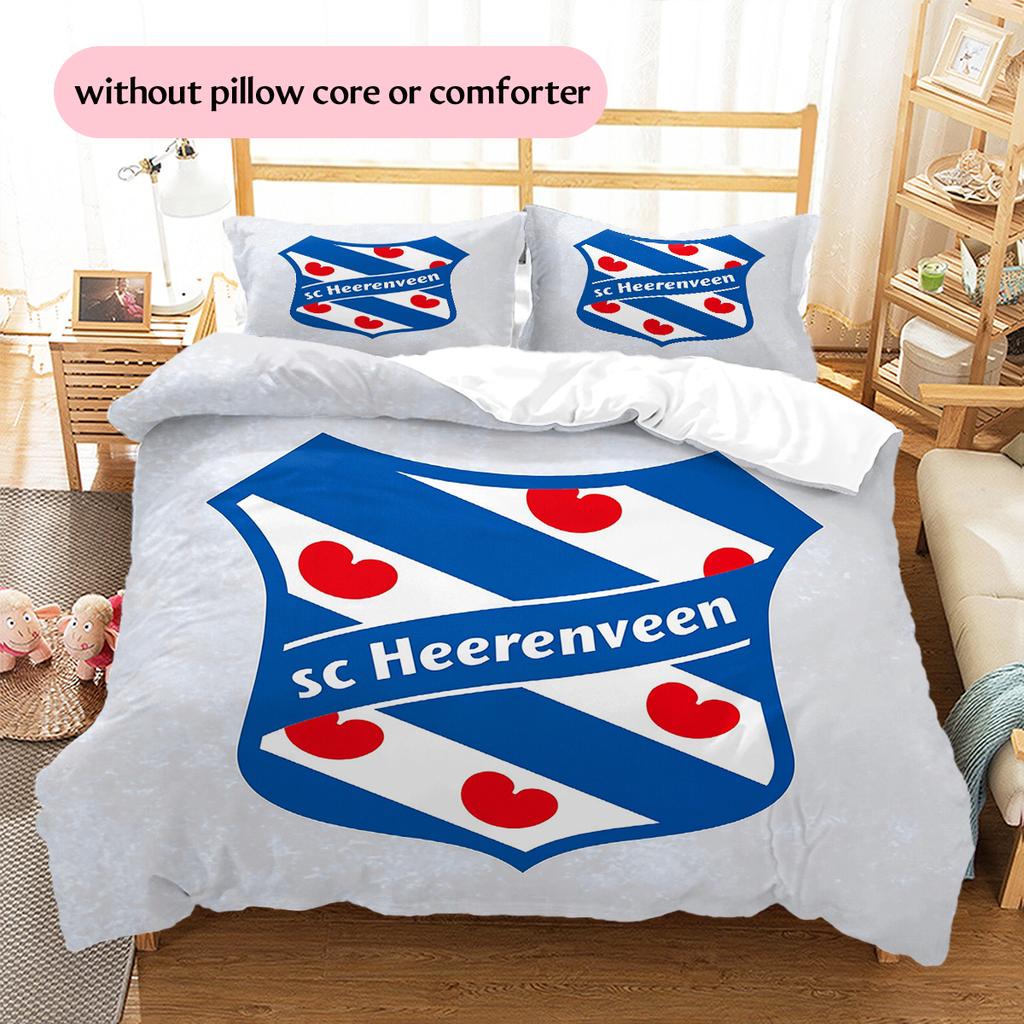 SC Heerenveen Pattern Bedding Home Decoration Birthday & Festival Gift (1 * duvet cover + 2 * pillowcase, without core)