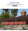 Thickened Simulated Stone Plastic Picket Fence for Balcony and Garden