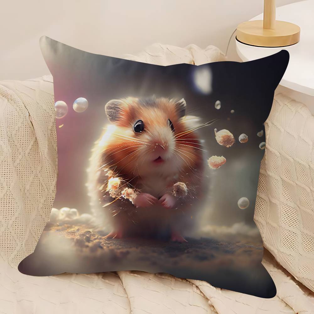Niedliche Hamster Kissenbezüge Heim Bettwäsche Dekorative Kissenhülle Hochzeit Superweicher Kissenbezug