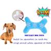 Bone Shape Dog Christmas Toy - 4 Pack Plush Puppy Squeaky Holiday Toys