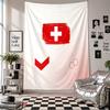 Schweiz Fußball Wandteppich Heimdekoration Wandbehang Tuch für Schlafzimmer Wohnzimmer Hintergrund