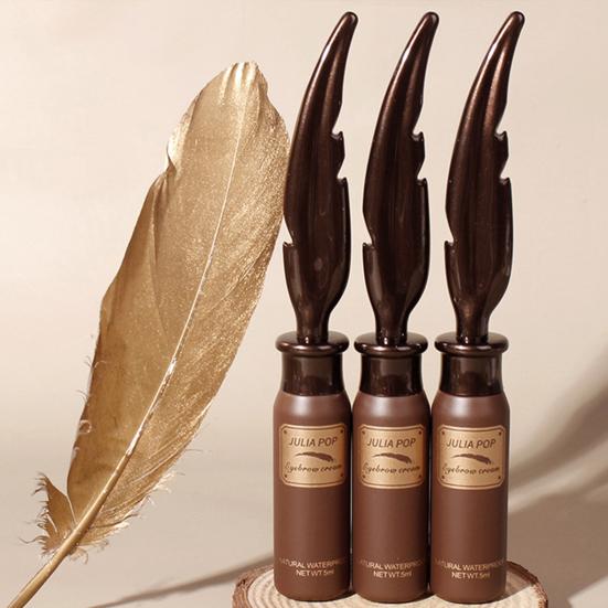 

5 мл Крем для окрашивания бровей Стойкий водонепроницаемый быстросохнущий высокопигментированный многоцветный гель для бровей Pomade-гель для женщин