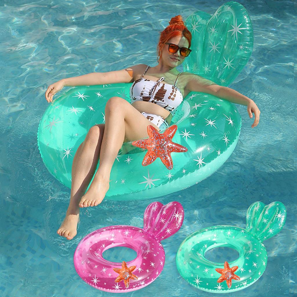 Float for Parent and Mermaid Starfish Large Multifunctional Strong Swimming Summer Heat Leisure 120cm Children, O-Shaped, Adult, Child, Princess,