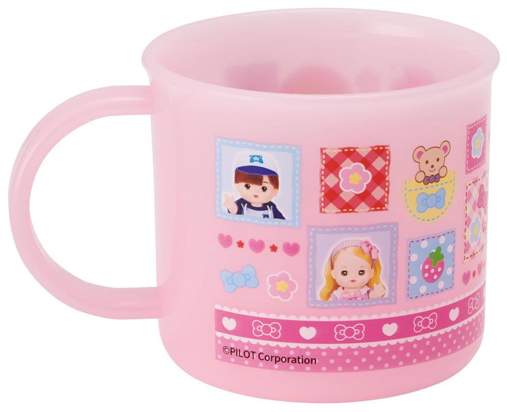 Skater Plastic Lunch Dishwasher Made in Children's Cup, 200ml, Safe, Japan, Mel-chan Design, Girl's KE4AAG-A