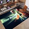 Custom Rug Erling Haaland Pattern Print Name Text Soft Non‑Slip Floor Carpet for Home Indoor Decoration