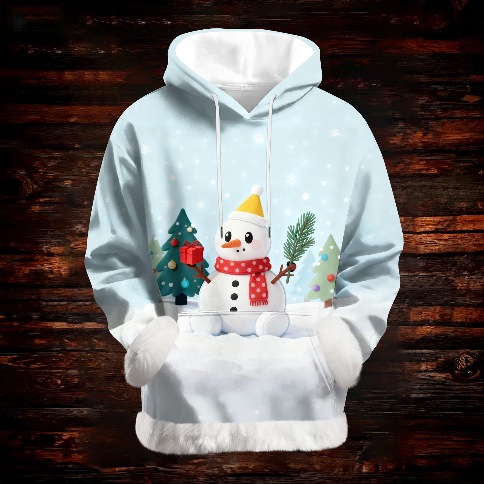 

Женская повседневная модная толстовка с капюшоном и длинным рукавом с принтом XL небесно-голубой