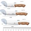 Kitchen Boning Knife Stainless Steel Fruit Knife Household Vegetable Cutting Multifunctional Cooking Chef Knife Wooden Handle