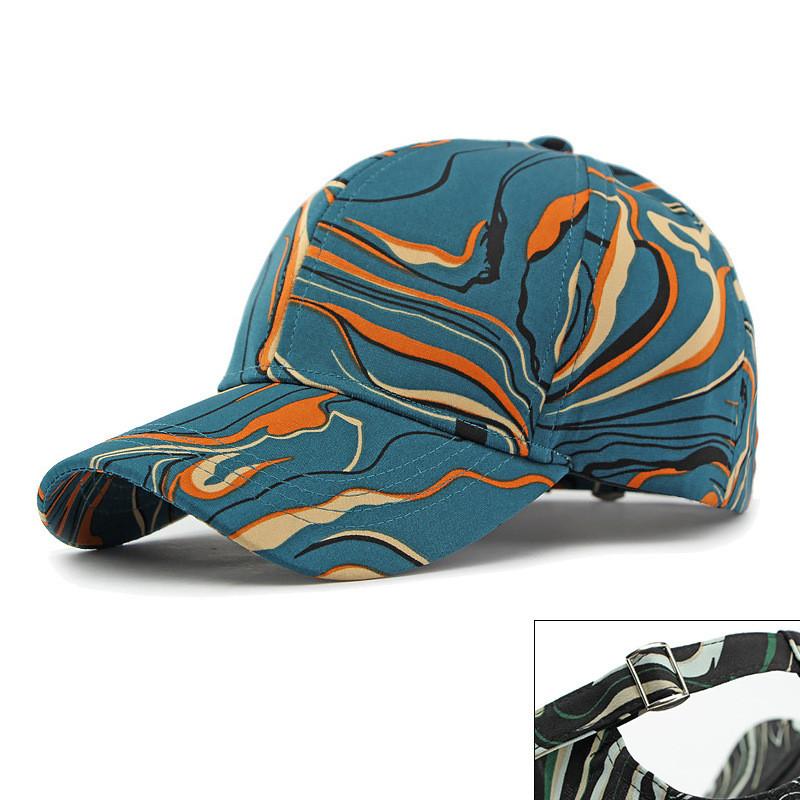 Ethnic Style Denim Baseball Cap With Sun Protection For Outdoor Activities
