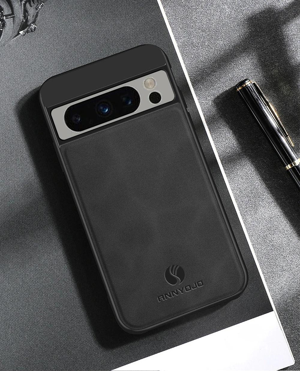 Матовый чехол из искусственной кожи для Google Pixel 8 Pro 7 Pro 7A 6A Встроенный — фото 11