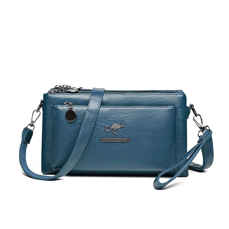 Damen-Mehrschichttasche, weiches Leder, Muttertasche, Umhängetasche für mittleres Alter, kleine Umhängetasche