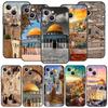 Custodia per Telefono con Edificio di Gerusalemme Per iPhone 16 13 15 14 12 11 Pro MAX XR X SE XS 7 8 Plus Copertura Morbida in TPU
