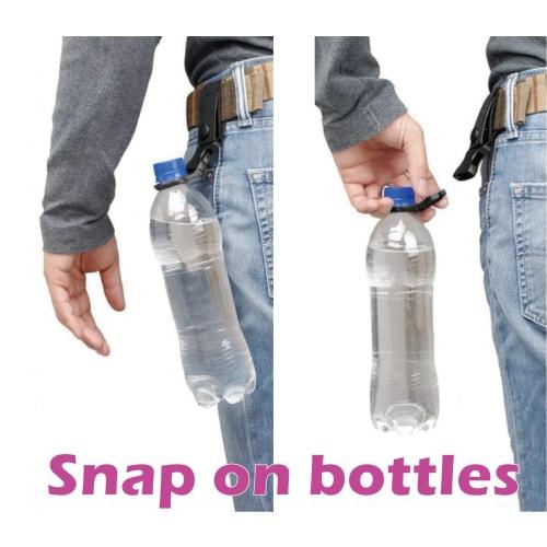 WBway [Color Options] Water Bottle Holder with Detachable Carabiner, Belt Holder, Drink Holder for Outdoor Activities, Mountaineering, Camping, Hiking