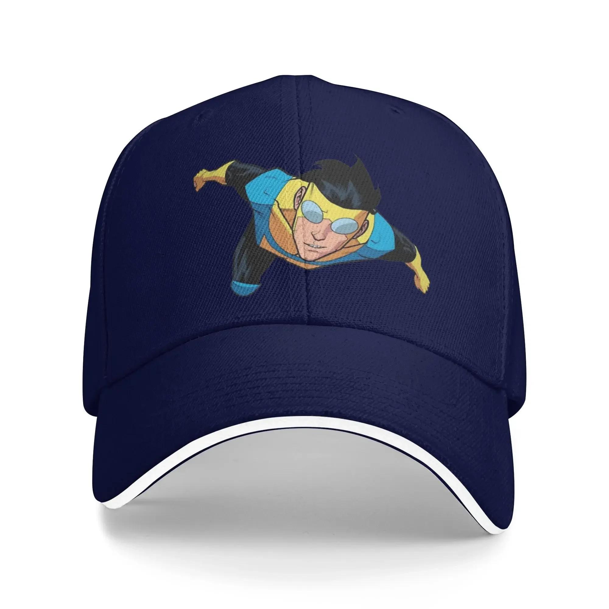 

Invincible Comic Mark Anime Baseball Cap Street Style Unisex-Teens Hip Hop Hats Sun-Proof Design Hunting Snapback Cap Gift Idea One Size