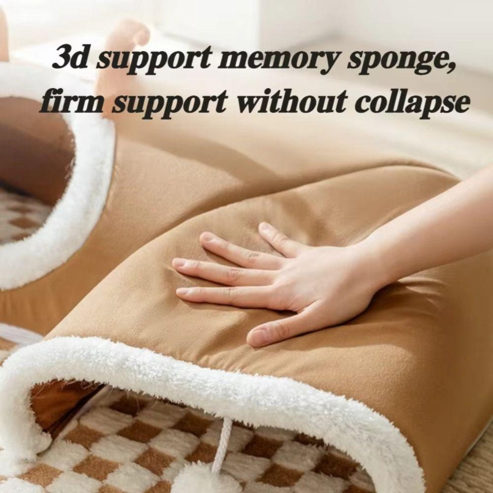 Creative Cat Tunnel Toy 2in1 Cat Bed Cat Accessories Pet Nest  Indoor Use