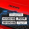 2026 Adesivo Auto Caldo 1 PZ Adesivo Auto in ABS Alta Qualità Stemmino Logo Bagagliaio Adesivo Numero per Peugeot 3008 4008 4008 5008 508L Acc