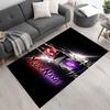 Naruto Character Customize Your Name Floor Rug Office Rug Design for Dining Room Bedrooms Playrooms Dormitory Anti-slip Rug Office Home Decor