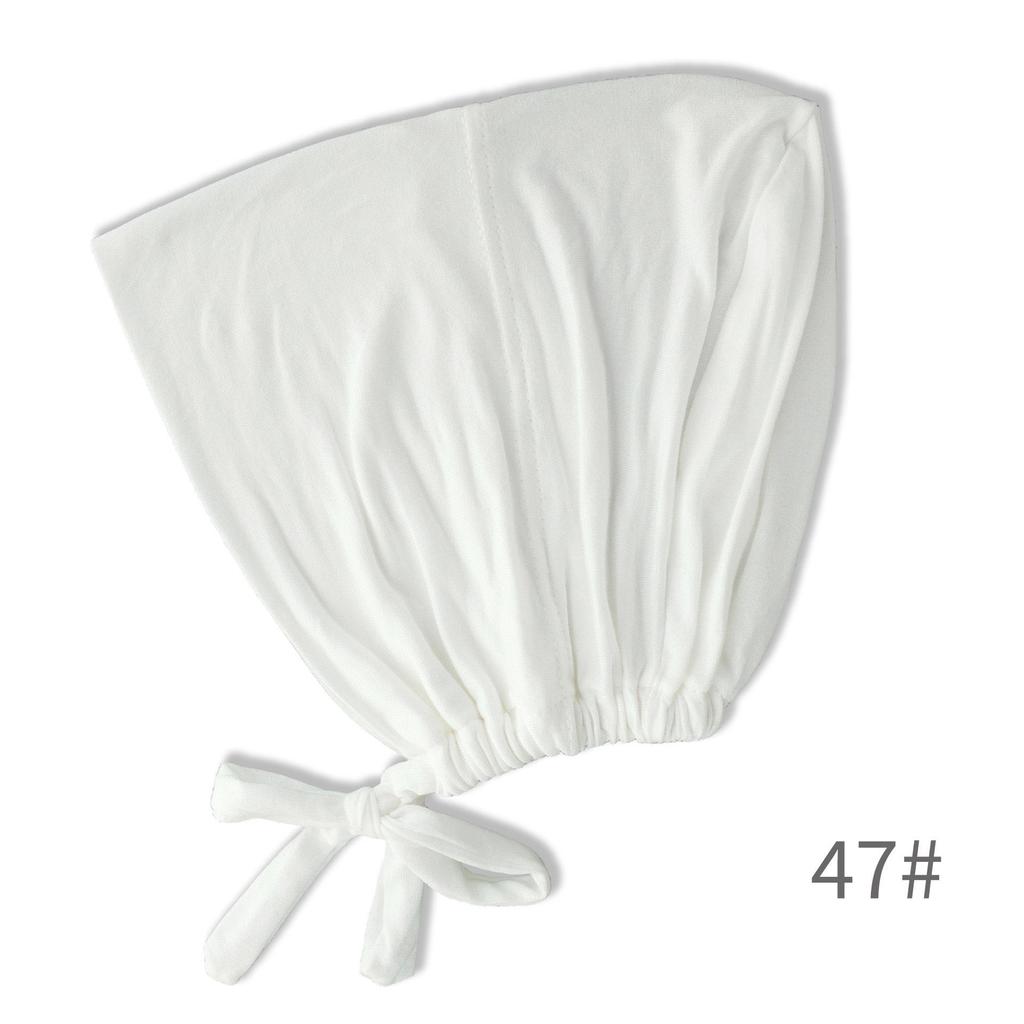 Premium Mercerized Cotton Adjustable Elastic Hair Cover Cap