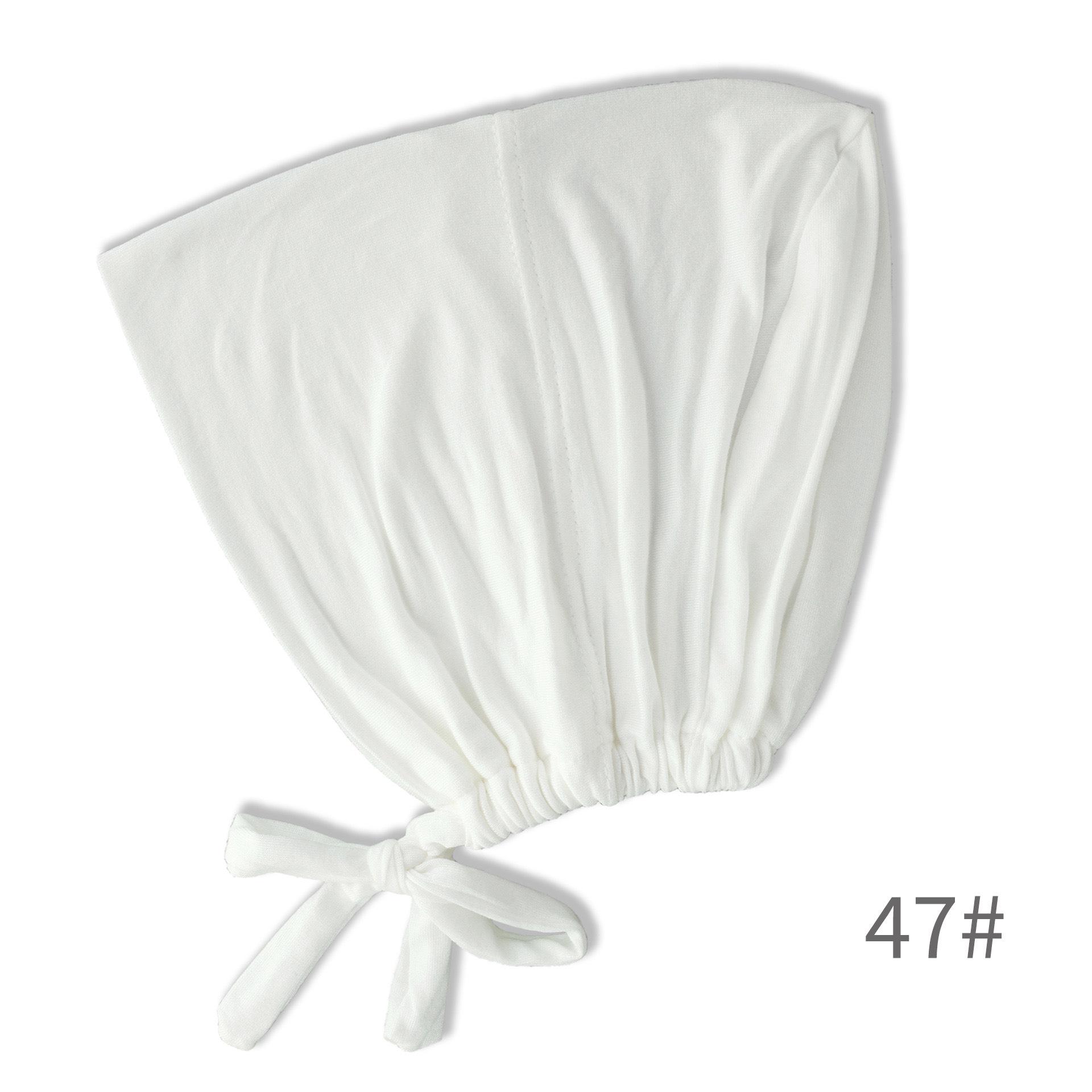 

Adjustable Tuck-Away Mercerized Cotton Hair Cover Cap with Elastic Tie One Size