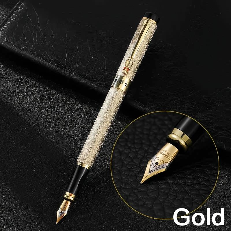 STONEGO Luxe Draak Kristal Diamant Inkt Vulpen Kantoor Zakelijke Mannen Handtekening Metalen PenGoed product