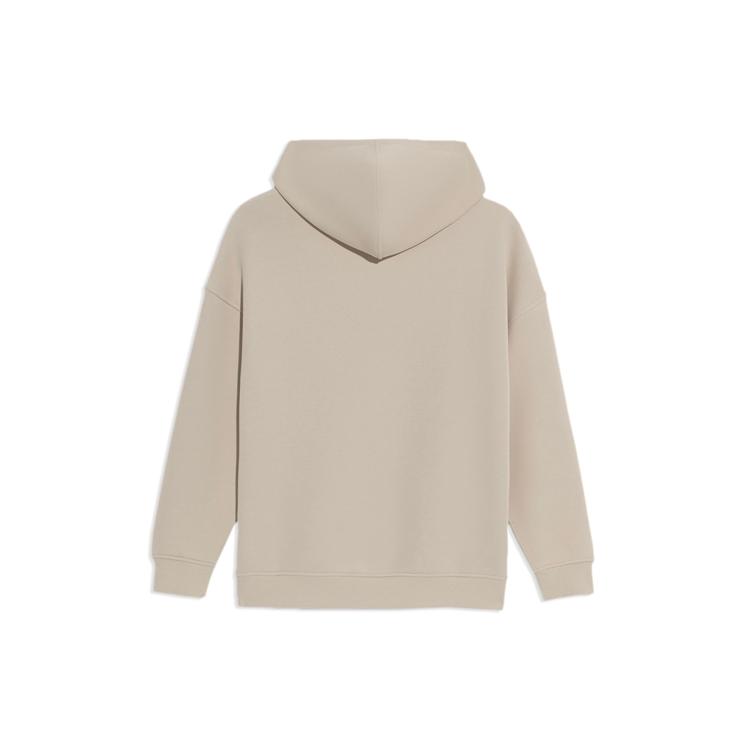 Li Ning Sweatshirt Unisex Oat Gray Between Gray Couple's AWDS087-4