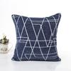 New Modern Simple Style Stripe Embroidery Pillowcase Nordic Geometric Thick Chenille Cushion Cover Sofa Seat Bed Pillows Cover