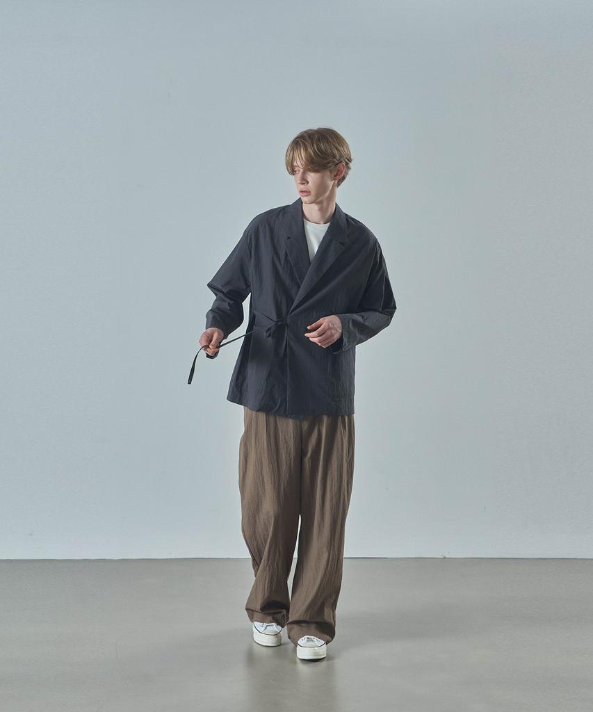 Ladeuedisyeon Ripple Wide Pants_Camel Brown