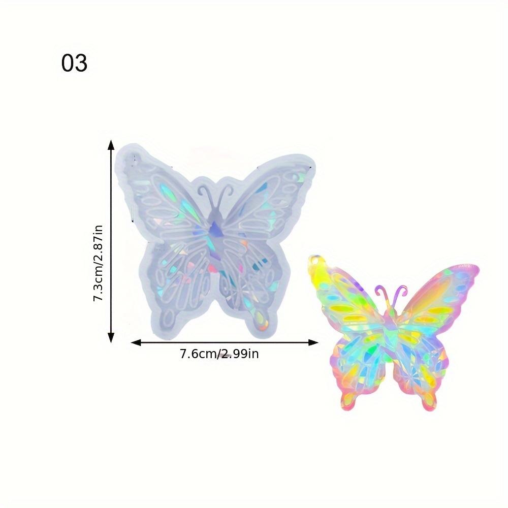 Butterfly Combination Ornament Resin Mold with Different Butterfly Shapes Silicone Butterfly Ornament Decoration Mold