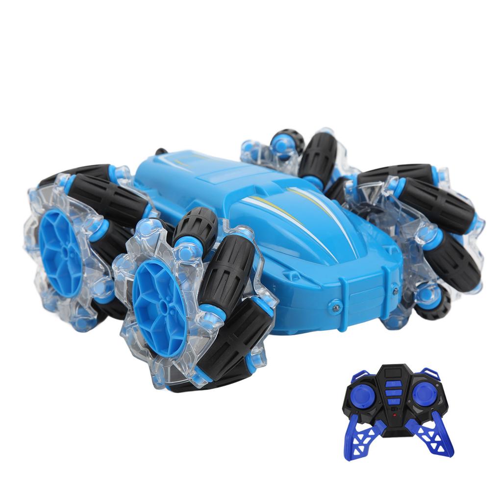 M2 2.4G LED Stunt Car 4 Wheel Drive Anti Interference Remote Control Car With Double Sided Led Lights 3.7V 500mAh for Kids Over 6 Years Old
