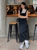 AYIHOLIC CASHMERE Suspender Maxi Dress