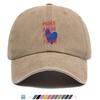 Pc MORE AMOR POR FAVOR Letter And Blue Heart Print Baseball Cap Fashion Trend Duck Tongue Cap Unisex Adjustable Hat Street Tr