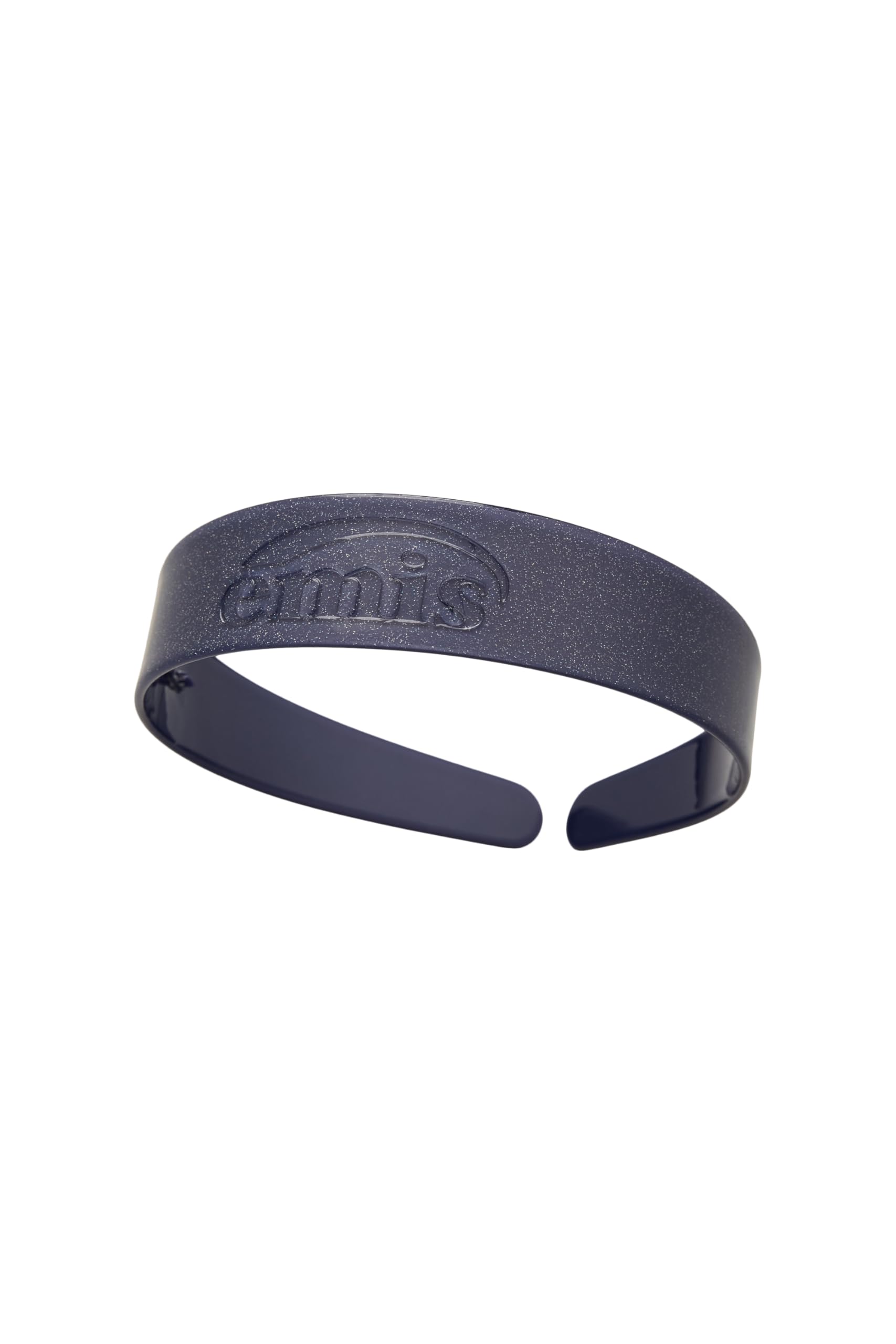 

Official GLITTER WIDE LOGO HAIRBAND EMIS Korean Street Girly Cute Logo Embossed Hairband Headband Matte x Glitter [EMIS] (NAVY)