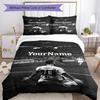 Messi 423 Customize Your Name Bedding Set Breathable Duvet Cover with Pillowcases Home Decoration Birthday Gift