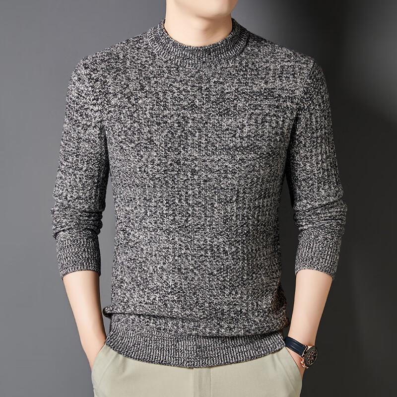 Yiliteng Men's 100% Wool Thick Pullover Sweater YTMTST6416