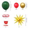 Decorações de Festa Verde Natal Vermelho Dourado Kit Arco Guirlanda de Balões de Látex Homens