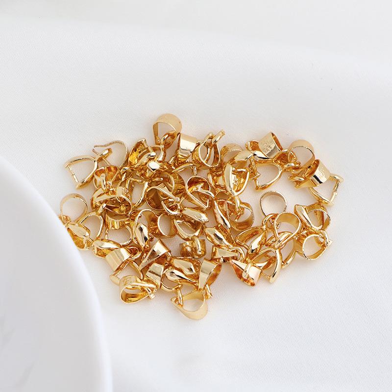 14K Gold Filled Kralle Verschluss Jade Anhänger für DIY Schmuck