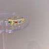 Fashionable And Unique Openfinger Ring For Women With Beautiful Colored Gemstones And Geometry