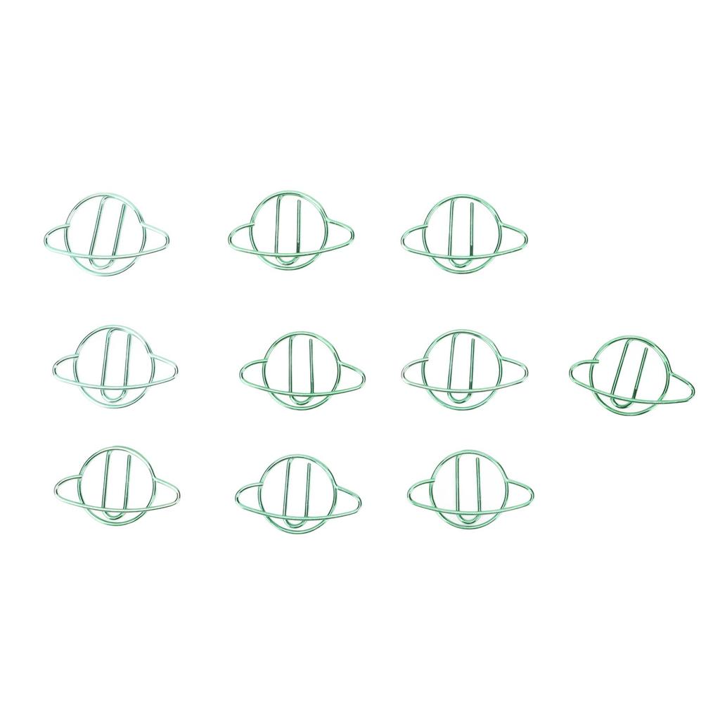 100Pcs Paper Clips Cute Unique Shape Electroplating Process Lightweight Portable Metal Paperclip