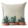 Nordic Style Succulents Printed Cushion Cover Pineapple Ananas Pattern Pillow Case Home Decorative Sofa Car Chair Throw Pillows