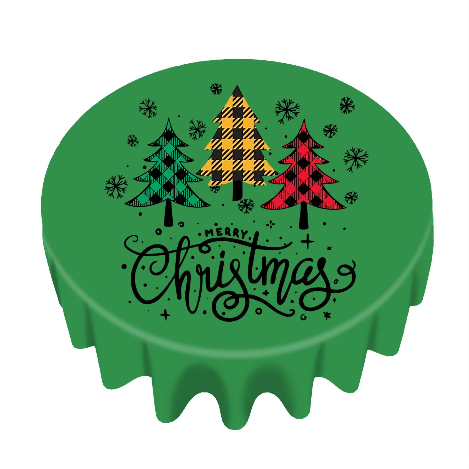 

Рождественская скатерть прямоугольная с прямым краем One Size