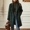 Cappotto Invernale 2026 Nuovo da Donna Casual Vintage con Revers Tasca Lunghezza Media in Misto Lana per Europa America
