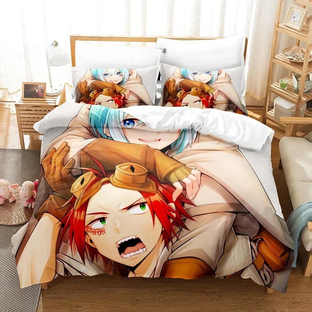 3D Tištěné Anime Prostěradlo Sabikui Bisco Ložní Souprava Jednolůžko Twin Plná Queen King Size Ložní Souprava Ložní Souprava pro Dospělé Dětská Ložnice Sady Povlečení