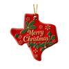 State Pride Christmas Ornaments Acrylic State Shaped Xmas Tree Hanging Decoration