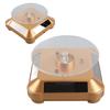 Solar Powered LED Electric Rotating Turntable Display Stand for Jewelry Phone